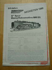 Dampfbahn Zimmermann Neuheiten 1980: BR01 in 5" Spur Flyer