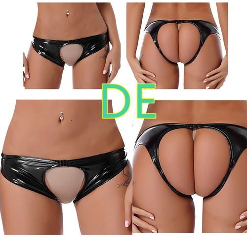 Damen wetlook lederoptik - de~damen,