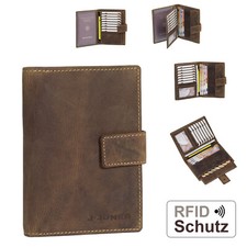 Rfid herren leder - leder, brieftasche