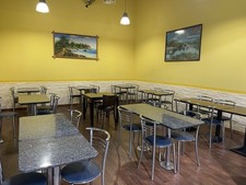 Restaurant-Inventar: Tische & Stühle (Holz + Granit) - Gastro