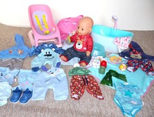Baby Born - Junge Gr. 43 cm mit Badewanne, Wipper, viel Zubehör