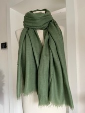 Fedeli Cashmere Schal Tuch grün 100 x 200cm