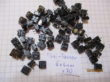 70 Stück Mini Taster Schalter Drucktaster 6x6mm gebraucht