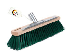 Gartenbesen mit Kratzleiste 40cm Breit/Lang grüne Borsten Straßenbesen Besen