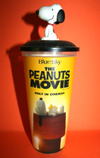 The Peanuts Movie "Kino Becher Kinobecher m. Topper" Film Figur !!!