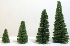 Spur H0/N Jordan Modellbau /Z [60F] 50 Tannen, beflockt o.Fuß - NEU