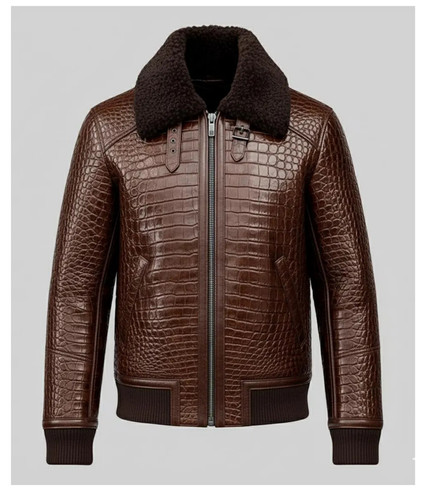 Herren lederjacke braun - herren,
