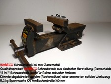 WABECO Schraubstock 100 mm Ganzmetall