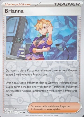 Pokemon karte brianna reverse - karte,