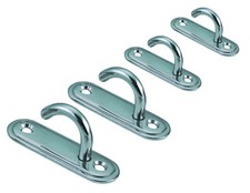 Edelstahl Hakenplatte Oval