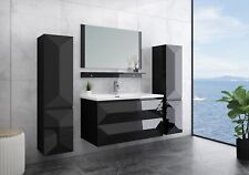 Badmöbel Set Schwarz
