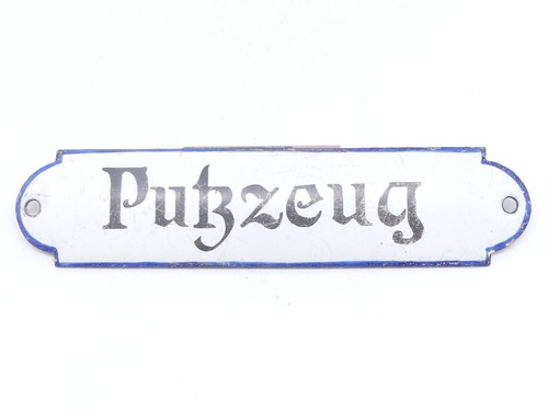 Antikes emailleschild putzzeug - emailleschild,