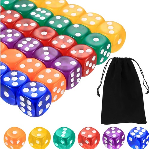 Würfel set spiele acryl bunt - set,