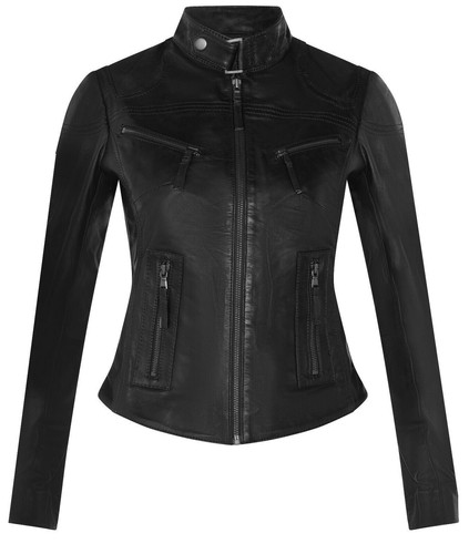 Damen lederjacke klassisch - lederjacke,