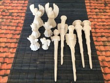 Sparpaket 139 - Engel und Zapfen - 11 Teile - Schrühware - Keramik-Rohlinge