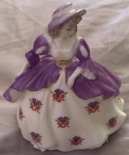 Coalport Fairest Flowers kleine Figur Stiefmütterchen Compton & Woodhouse