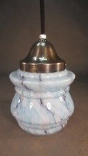 Blaue Art Deco Lampe