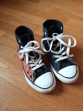Chucks 31 Converse Schwarz Flammen Punk Psychobily Emo