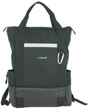 Große Freizeit Rucksack-Tasche schwarz Daypack mit Laptopfach Boden wasserdicht