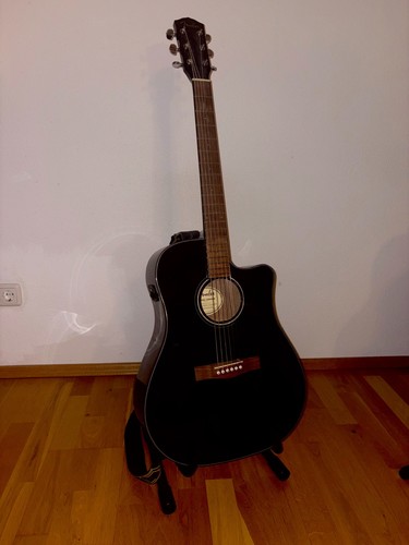 Gitarre fender 60sce blk - fender, cd-60sce