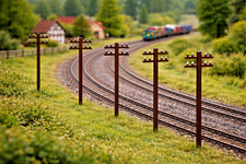 5 Stück 1/45 Telegraphenmast