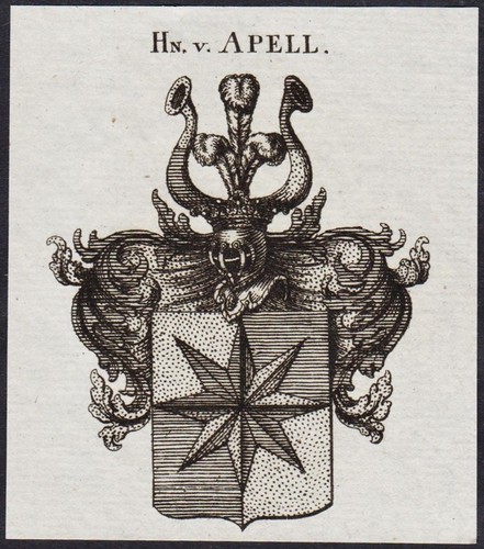 Apell wappen adel coat arms - apell, of