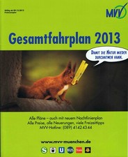 Fahrplanbuch MVV München 2013