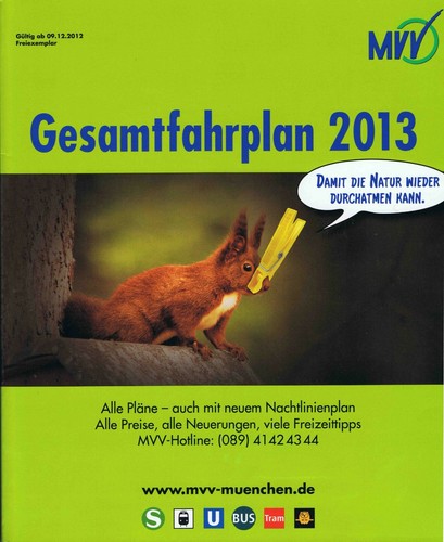 Fahrplanbuch mvv münchen 2013 - mvv,