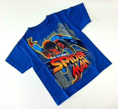 Spiderman shirt 110 116 blau - t-shirt,