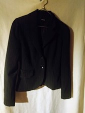 Orsay Damen Blazer Gr. 34 (D), schwarz mit Nadelstreifen, elegant