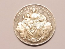 BAYERN Madonnentaler 1866 Ludwig II. Polierte Platte (L3356)