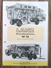Typenblatt Prospekt LANZ