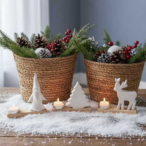 Weihnachtlicher teelichthalter - weihnachtlicher,