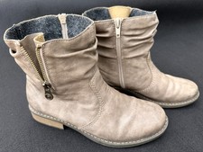 Rieker -Damen - Stiefeletten - Boots - hellbraun - beige - leicht gefüttert - 38