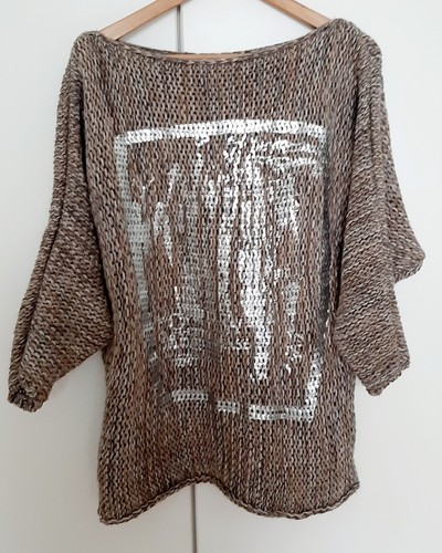 Damen pulli beige - beige, mit
