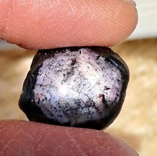 Sternsaphir Scheibe mit beidseitigem Stern 7,4 g Edelstein