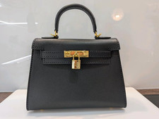 Damen Handtasche aus echtem Leder schwarz