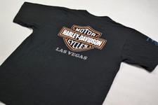 Harley Davidson T-Shirt Las Vegas Nevada USA Made Front Pocket Tee Collector XL