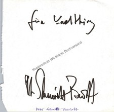 Original Autogramm Peter Schmidt Pavloff /// Autograph signiert signed signee Sc