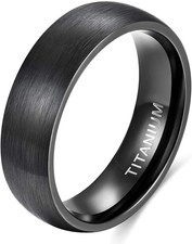 Ring Schwarz Titan Eheringe
