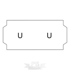 15000 SATO-Etiketten 26x12mm weiss für Sato Samark 26 Preisauszeichner -10 R.