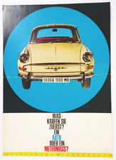 Skoda 1000 MB Prospekt um 1970 Oldtimer 