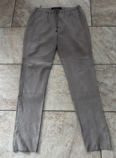 Tolle Leder Hose von OAKWOOD Gr.S Beige Joggpant Velourleder