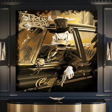 LEINWAND BILD ER BIS 140x140x5