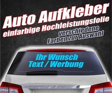 Autoaufkleber Heckscheibe Wunschmotiv Autowerbung Druck Logo Plotterfolie Oracal