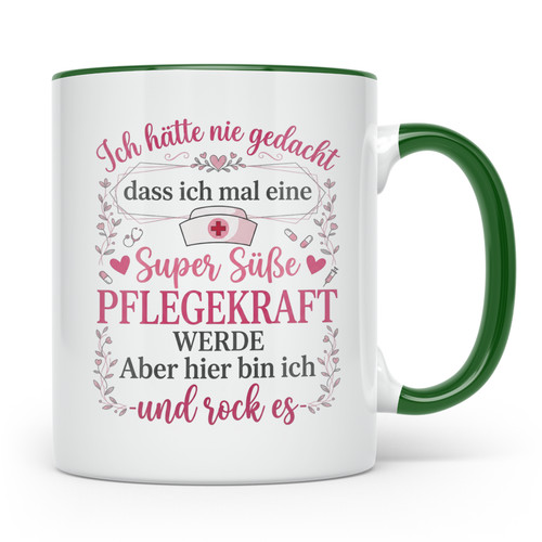 Pflegekraft tasse mit spruch - pflegekraft,