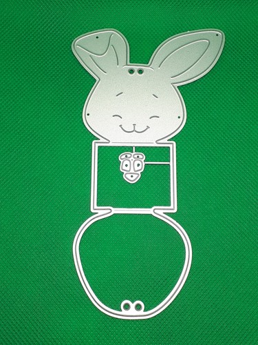 Prägeschablone hase - hase, 3d