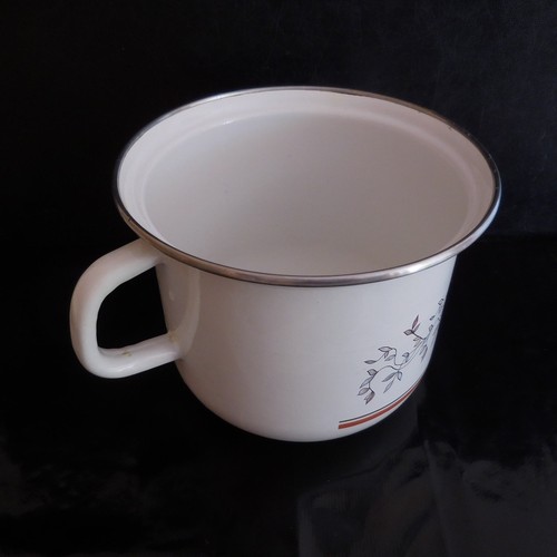 Vintage metall email topf - vintage,