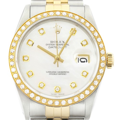 Rolex datejust 18k gelbgold - rolex, &