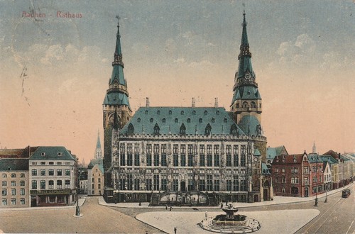 Alte postkarte 3675 aachen - 3675,